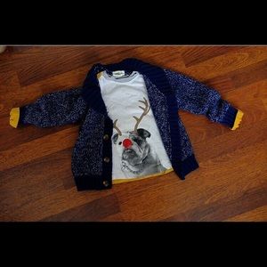 Cardigan & Dog Shirt